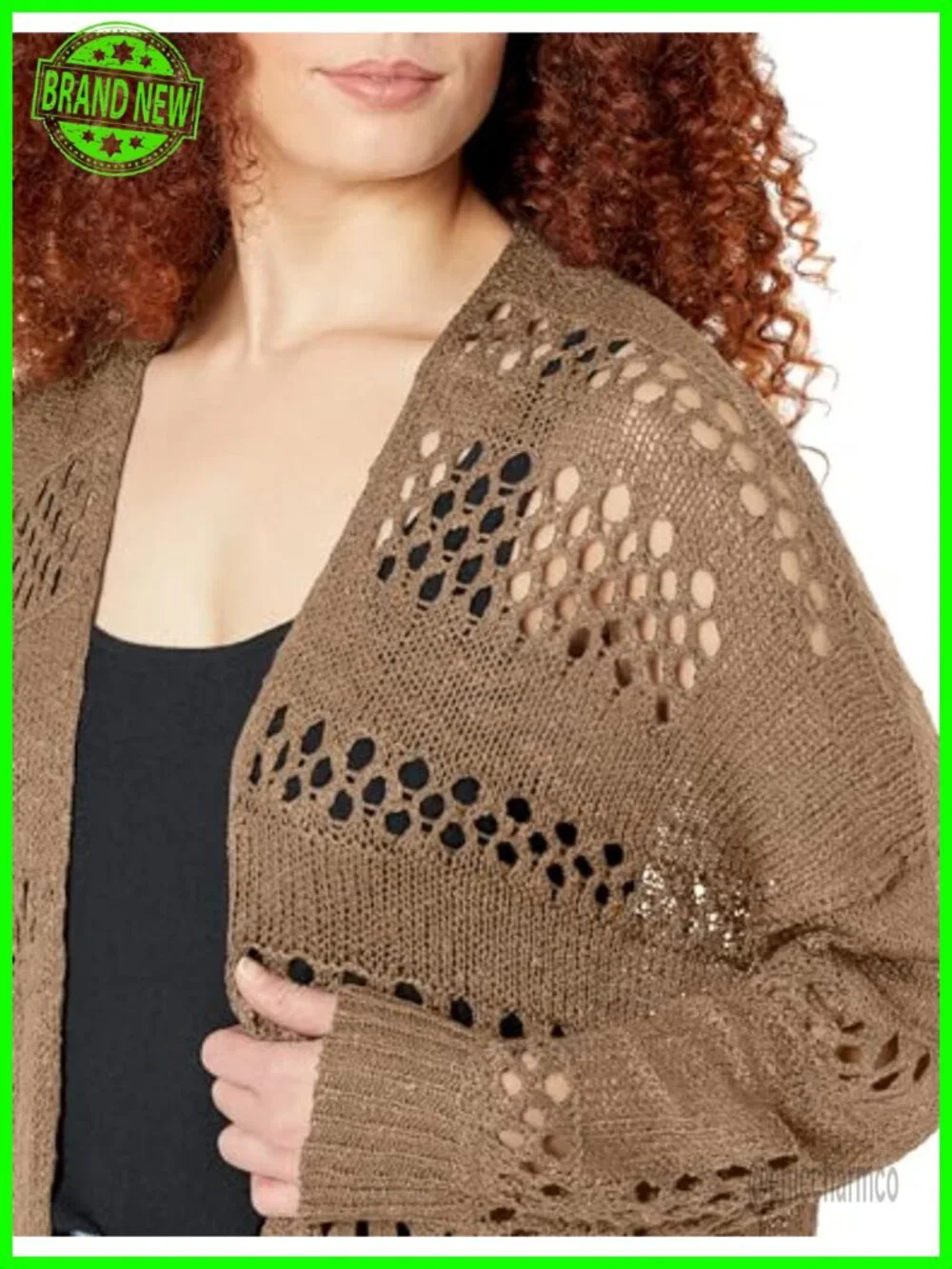Lightweight Crochet Open Front Cardigan Oversized Boho Knit Kimono Cover Up